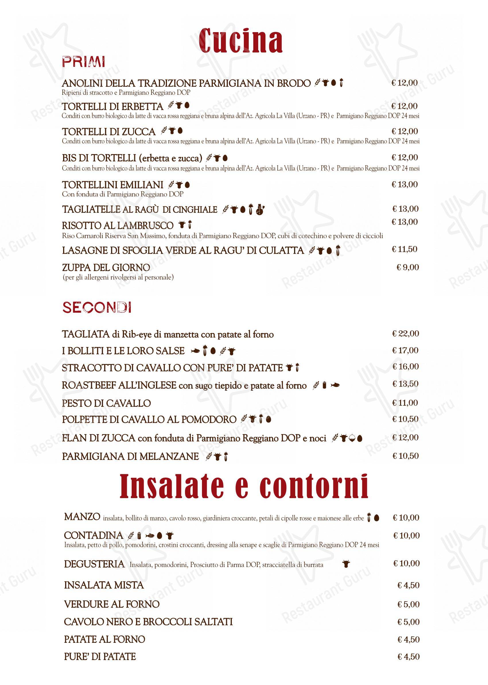 Menu per Degusteria Romani fast food
