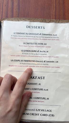 Menu de Deli'