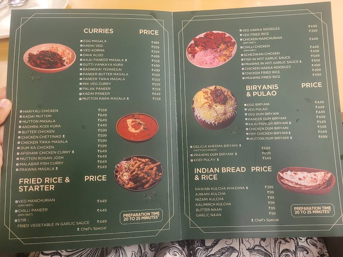 Delicia Multi Cuisine Restaurant menu