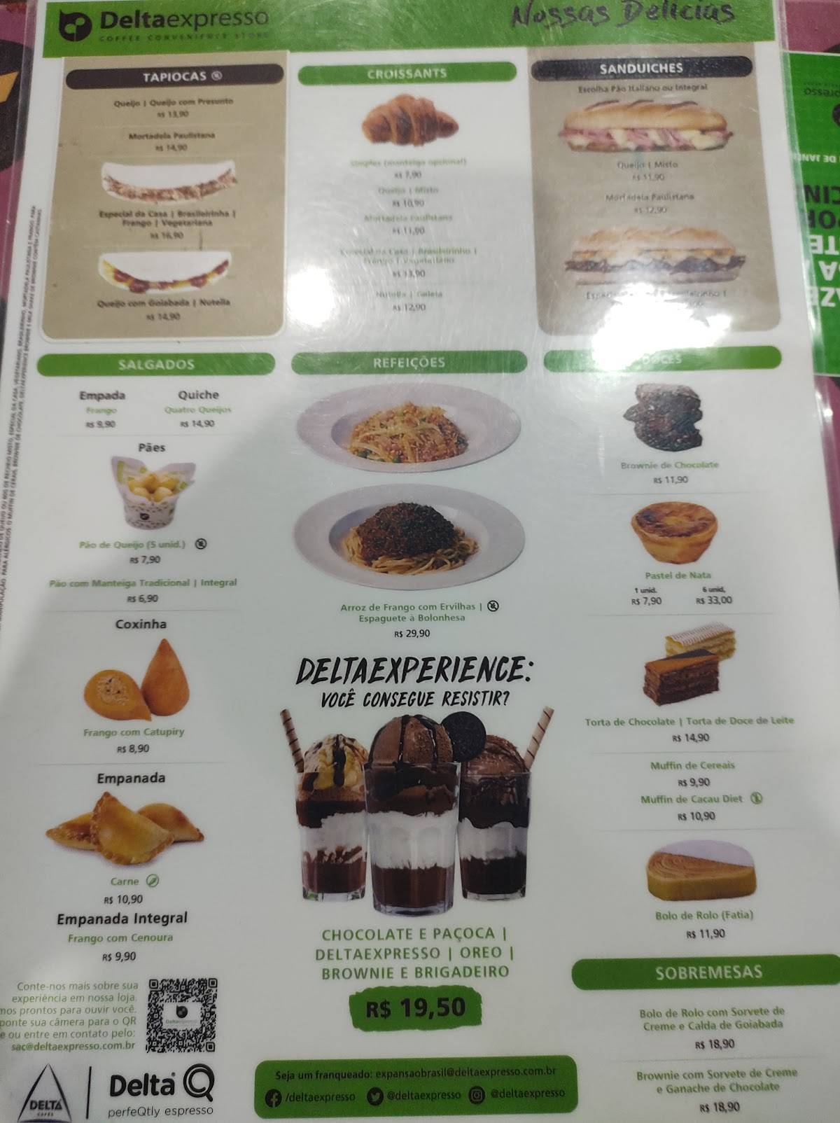 Deltaexpresso - Memorial São José cardápio