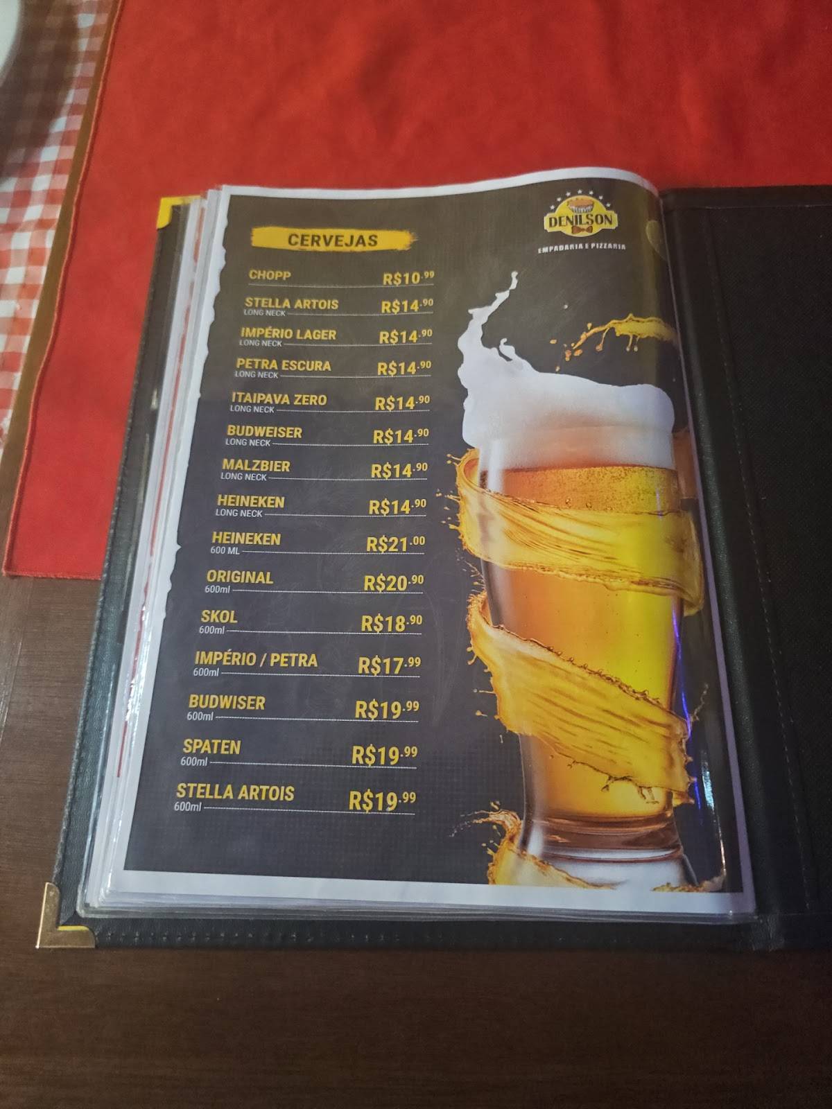 Denilson Empadaria e Pizzaria cardápio