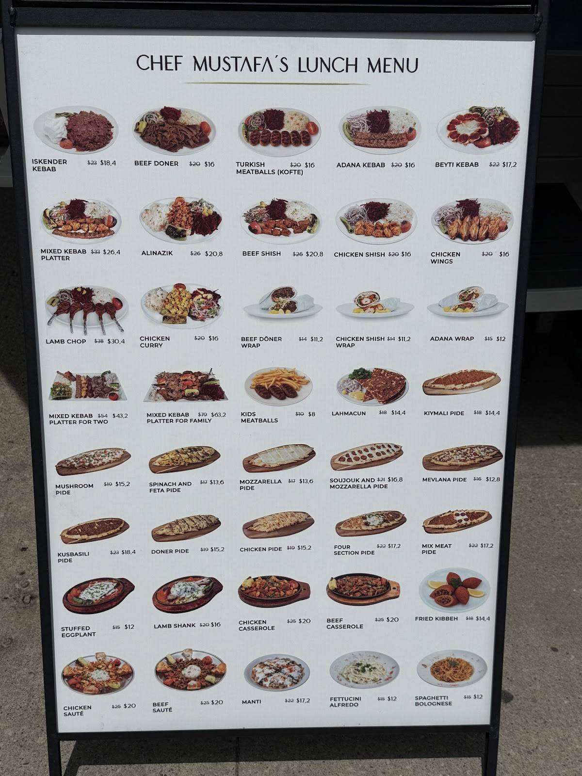 Menu de Kervan Kebab: Turkish Cuisine and Catering Services