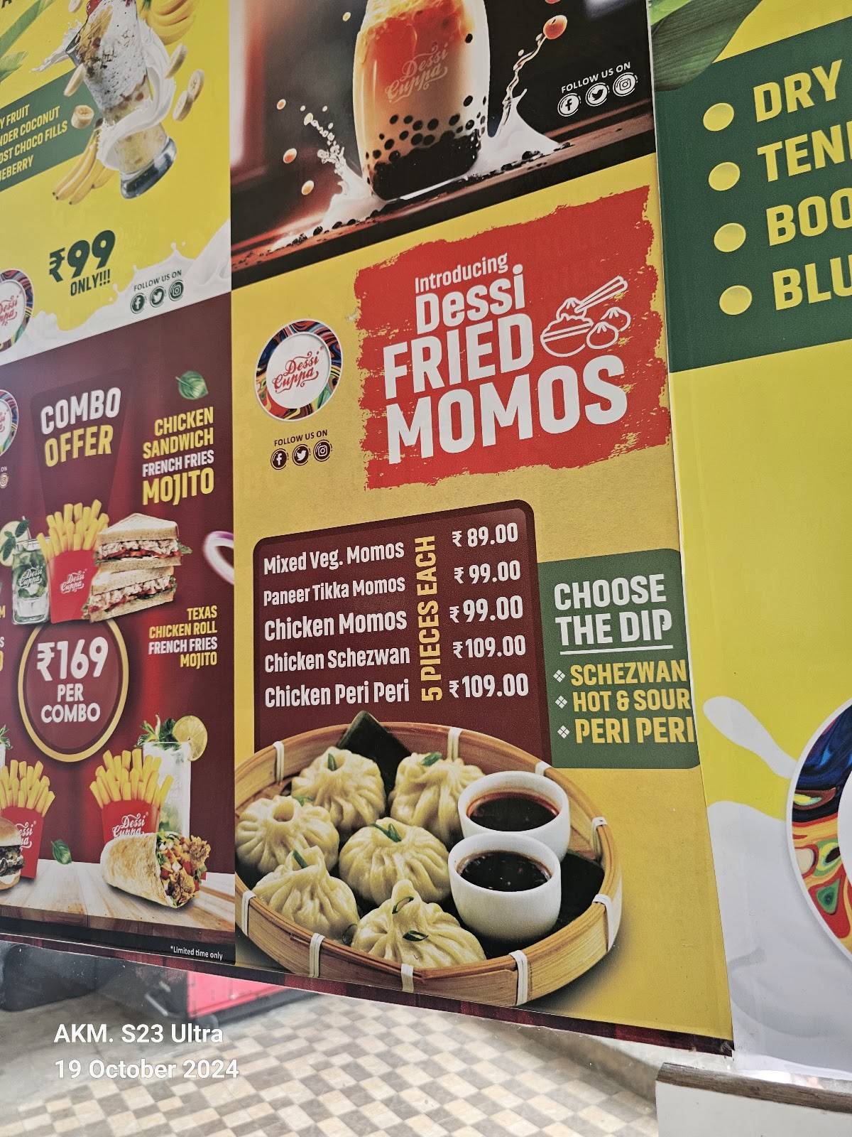 Dessi Cuppa Kayamkulam menu