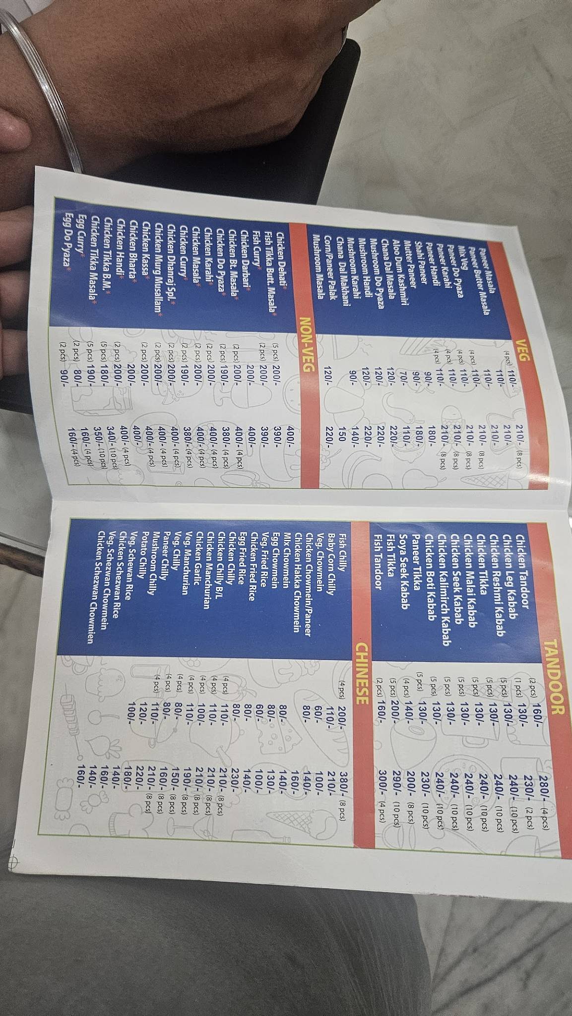 Dhanraj Fast Food menu