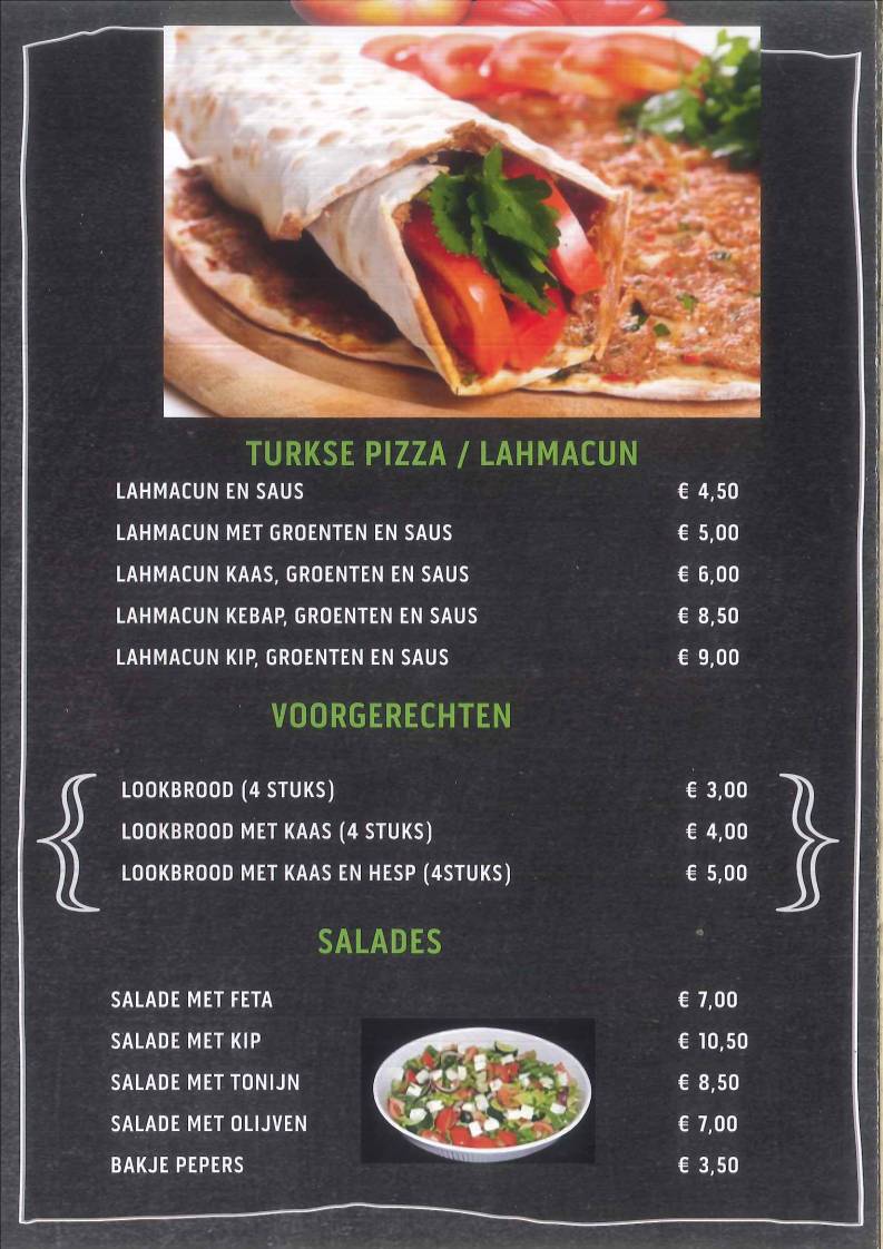 Menu de Di Mardin - Geel