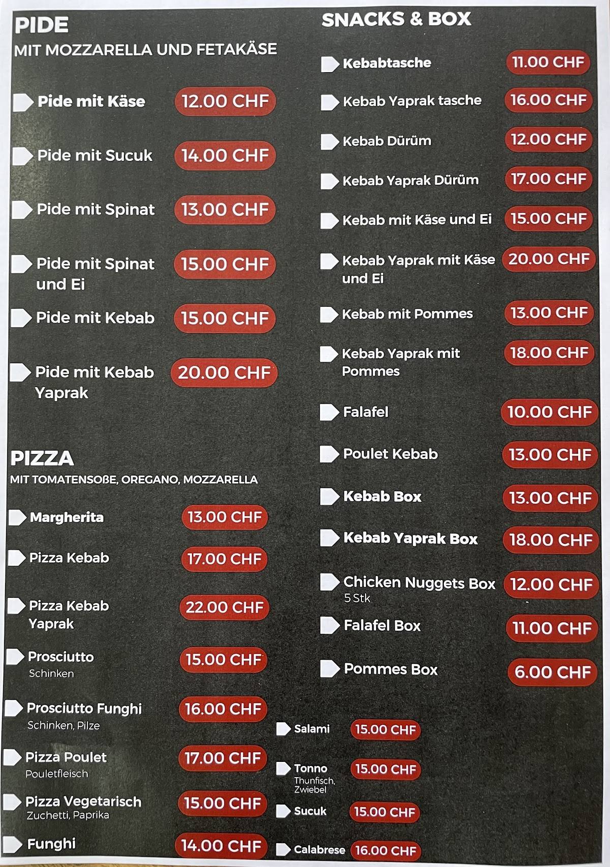 Menu di Kebab Time 