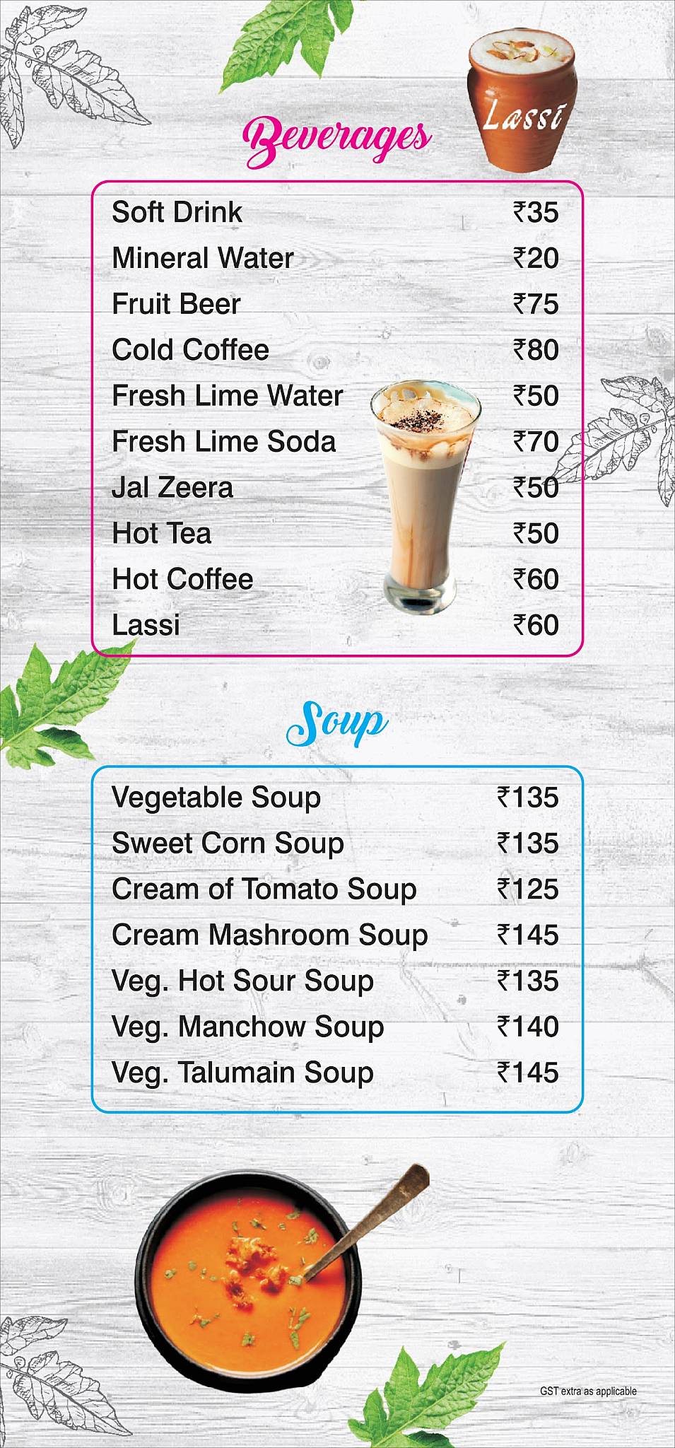 Dilli-6 Restaurant menu