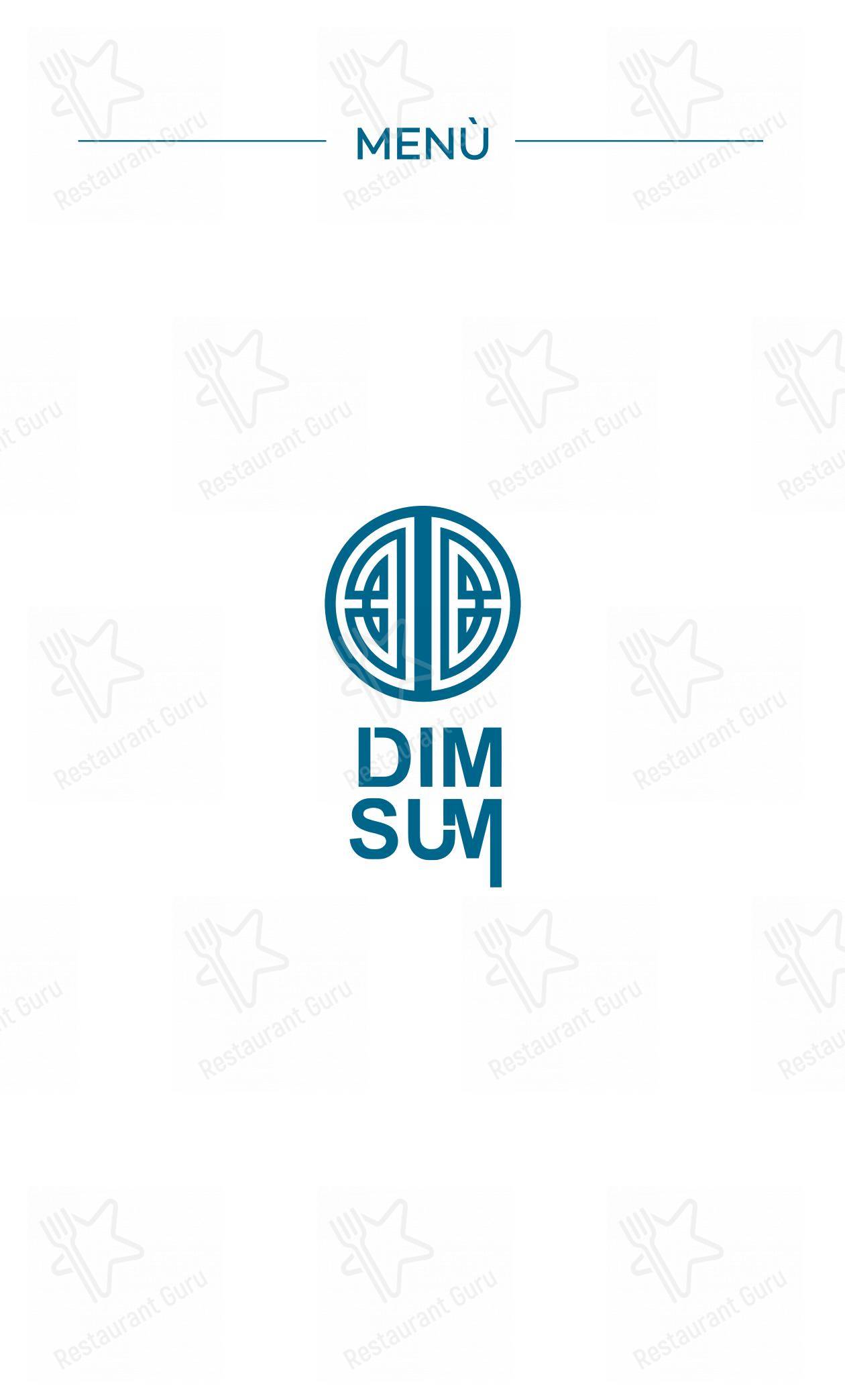 Menu di Dim Sum - Menu bar