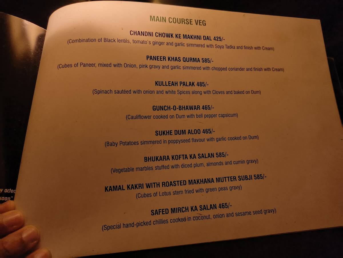 Dishkeyaun - The Great Indian Restaurant & Bollywood Bar menu