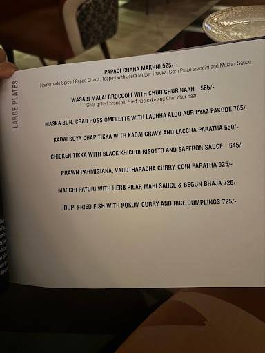 Dishkeyaun - The Great Indian Restaurant & Bollywood Bar menu