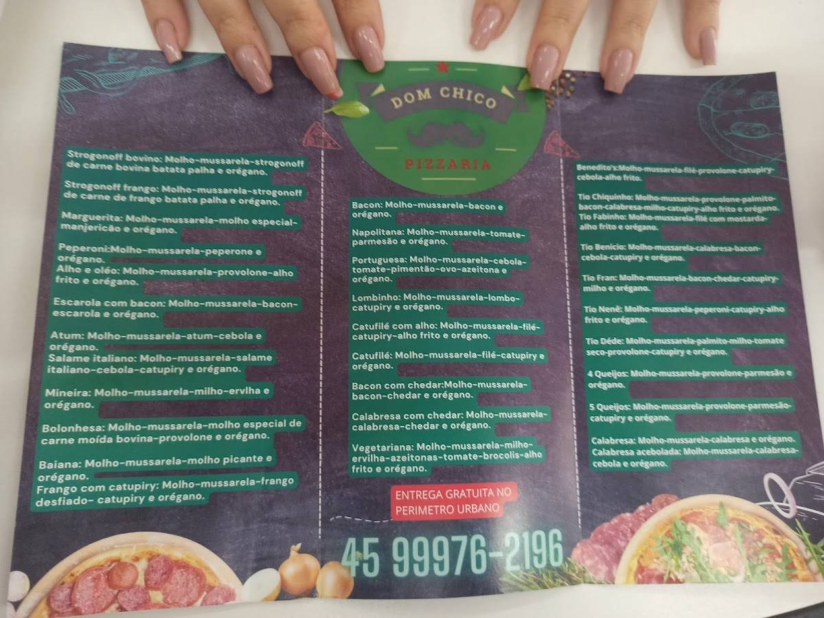 Diurno Restaurante - Dom Chico Pizzaria cardápio