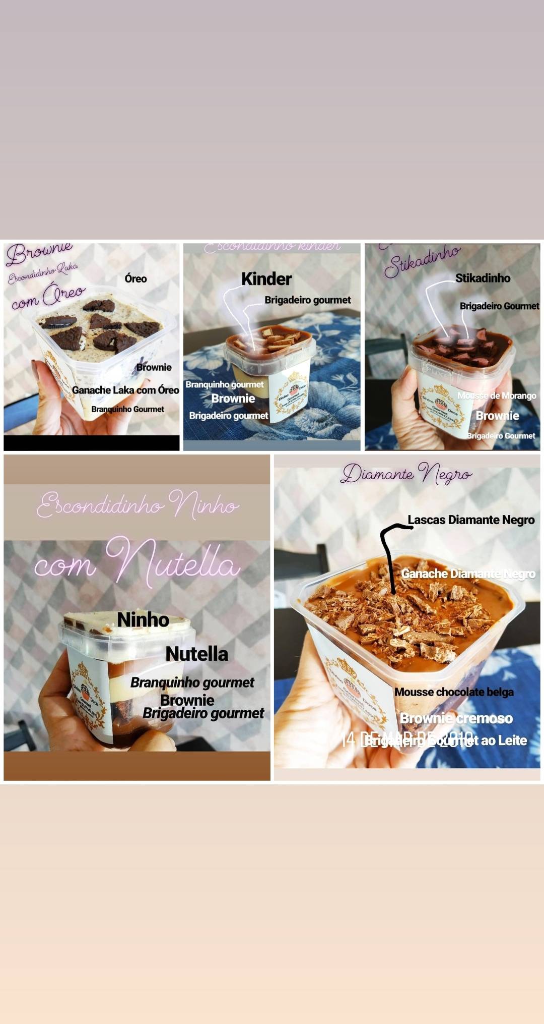 Divino Doce Gourmet cardápio