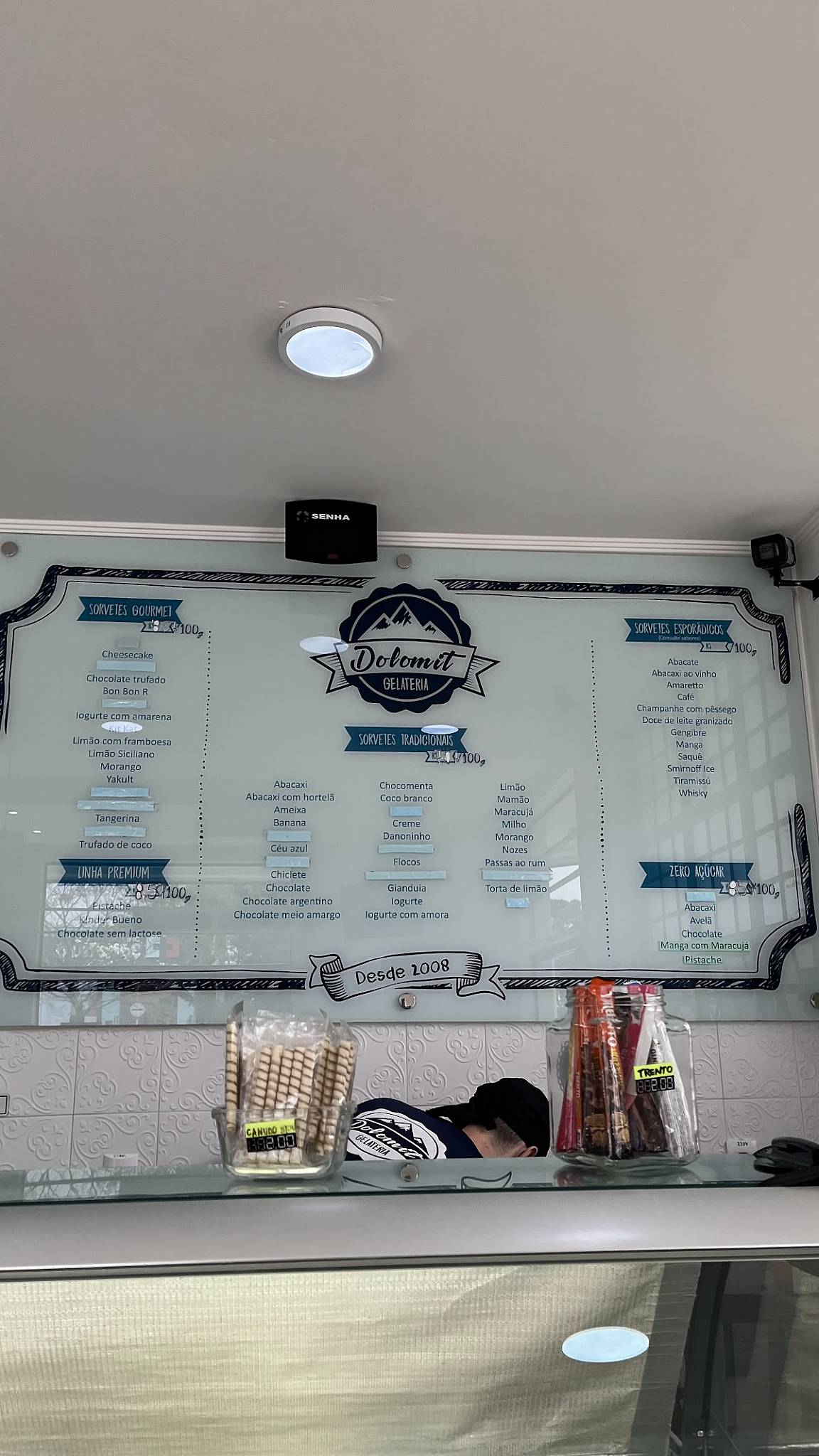 Dolomit Gelateria cardápio