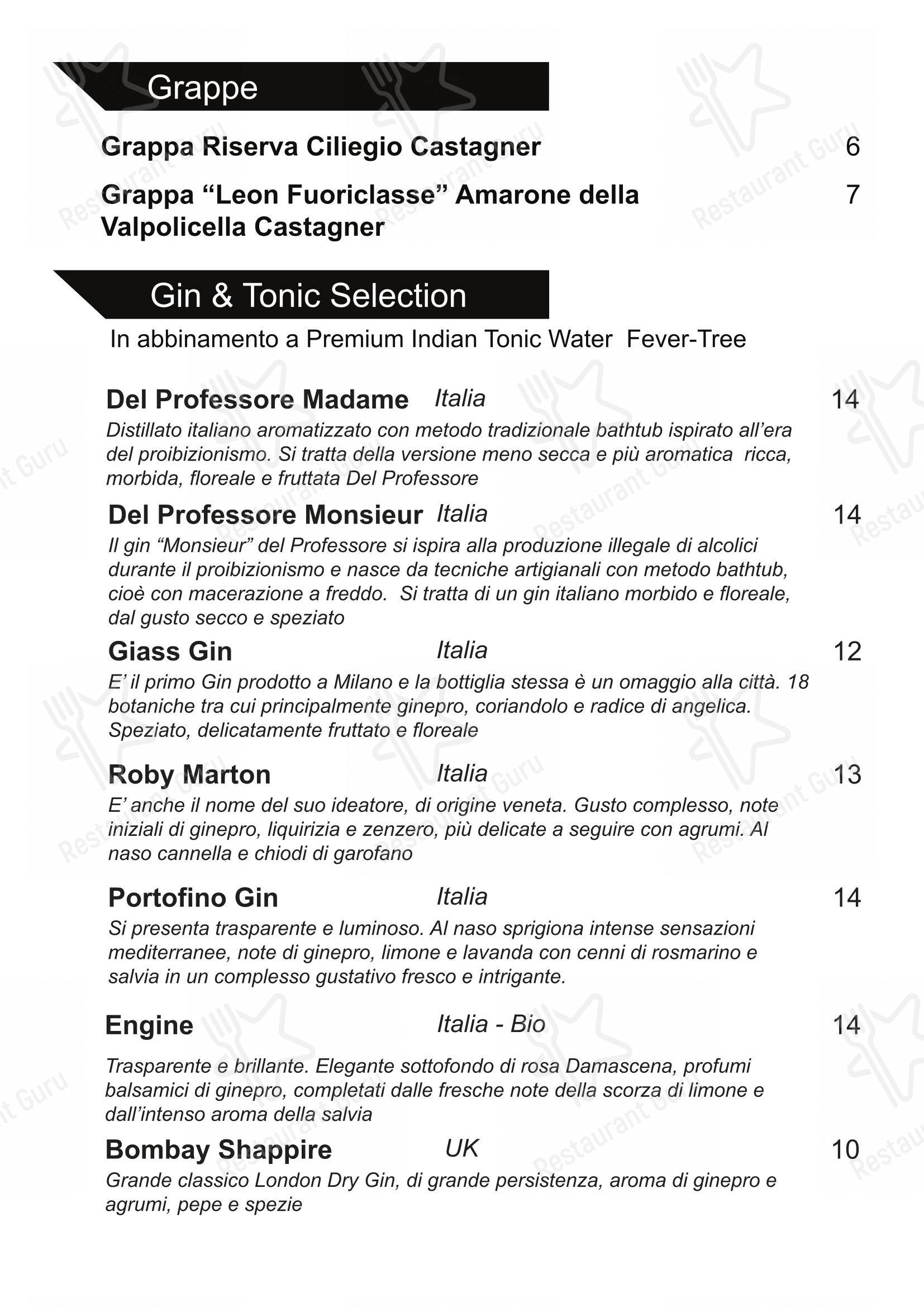 Menu per Dry Aged in Milano