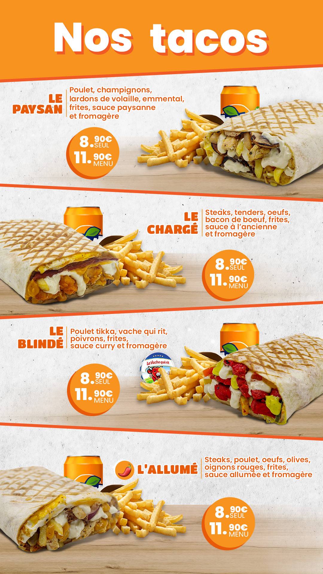 Menu de Dwitch
