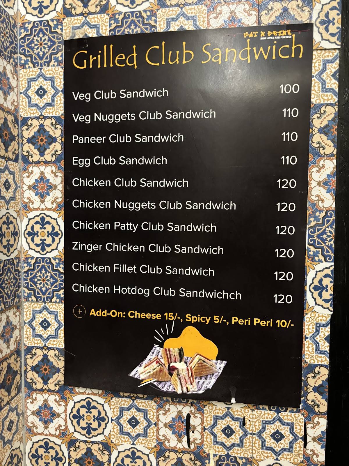 EAT N DRINK menu