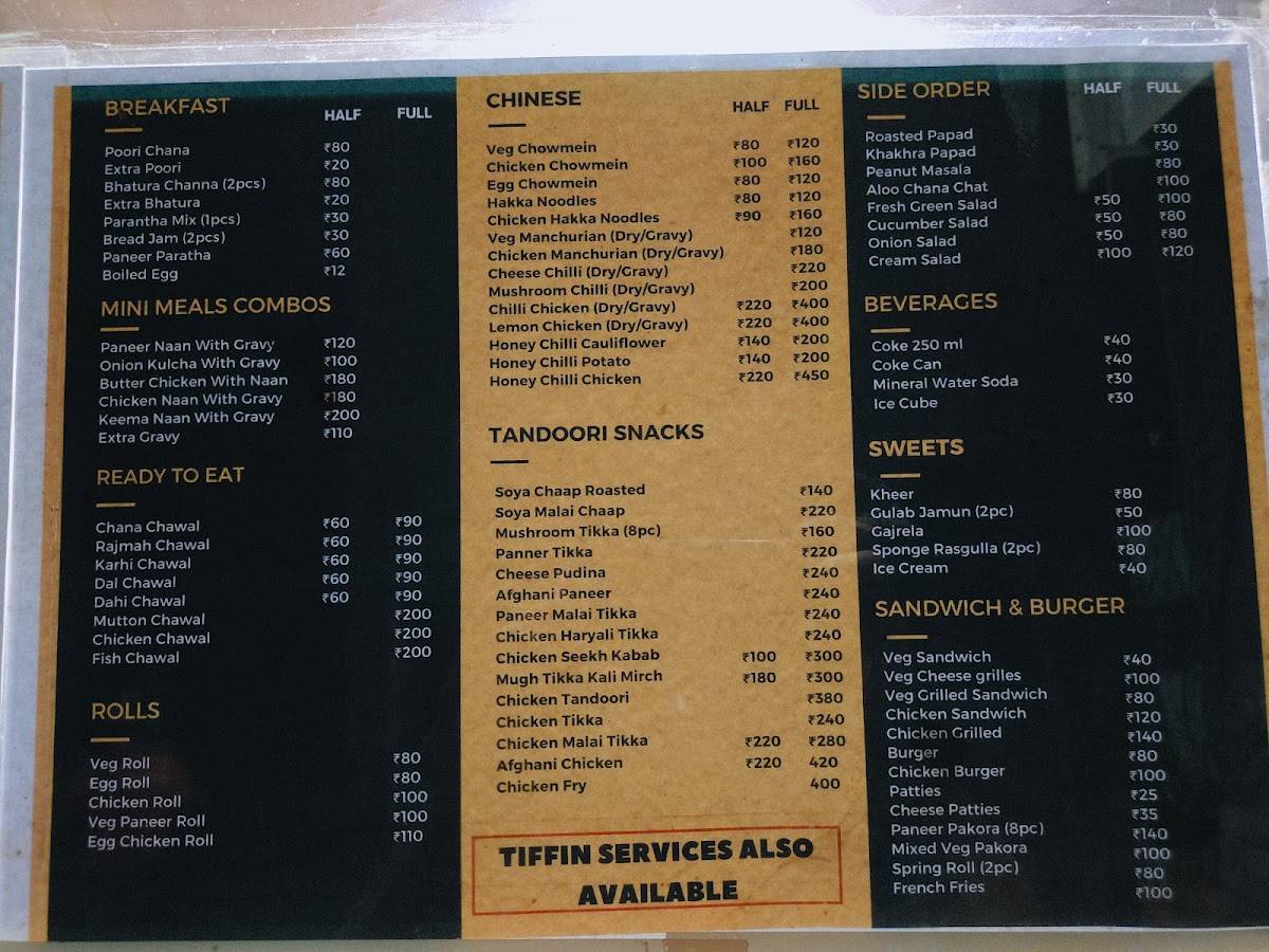 11 Eleven Food Junction menu