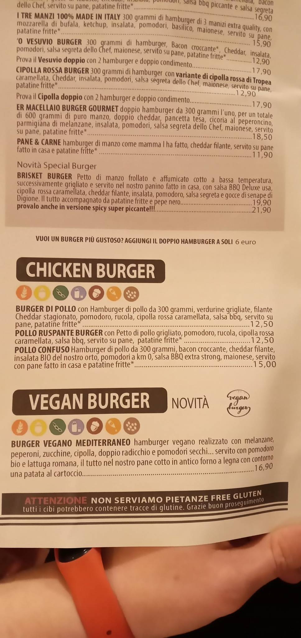 Menu di Er Macellaio 