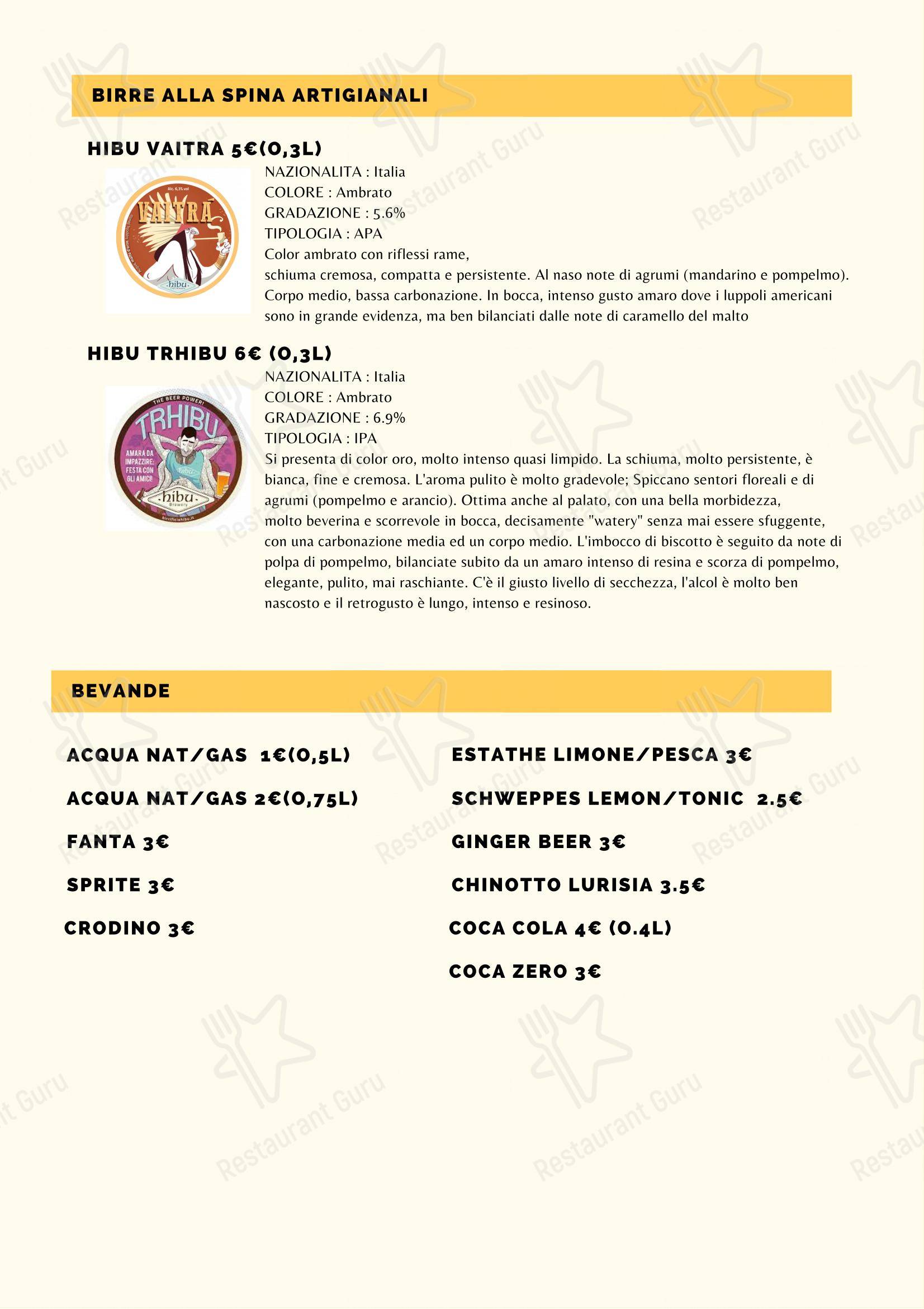 Exultate in Genova - Menu