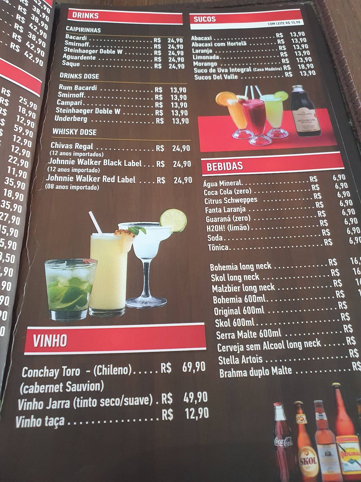 FILET NA GRELHA cardápio