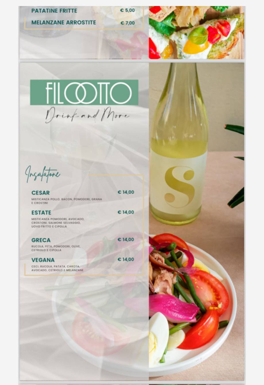 Menu di FILOTTO drink & more 