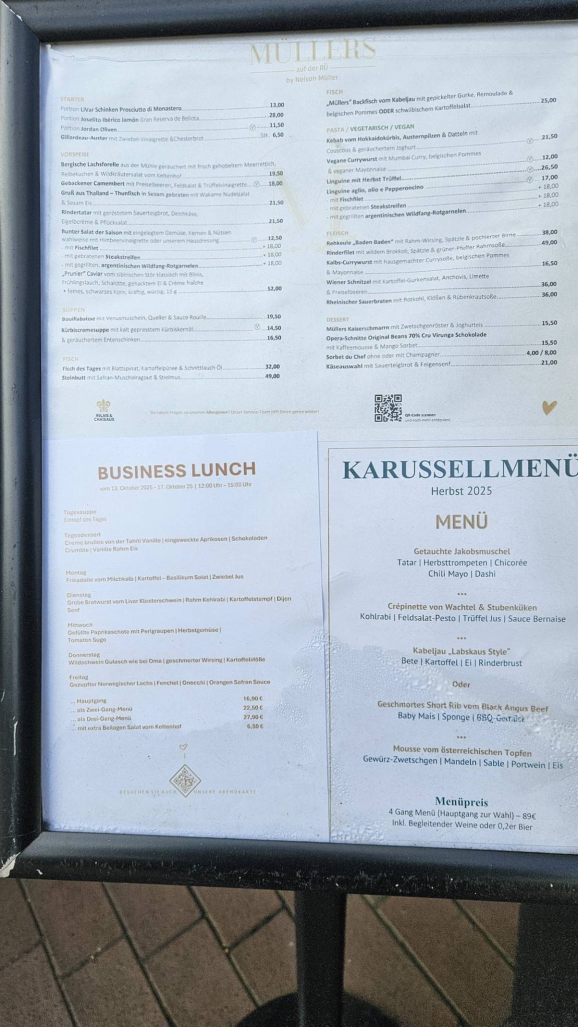 Menu de MÜLLERS auf der RÜ by Nelson Müller