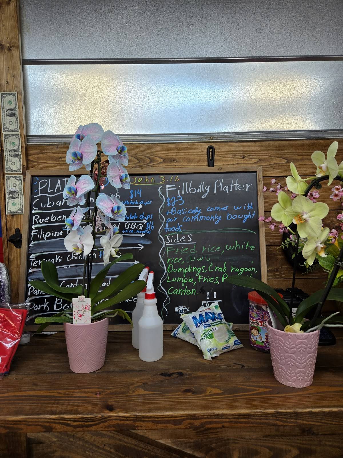 Menu at Filbilly's Authentic Filipino BBQ Diner, Tazewell