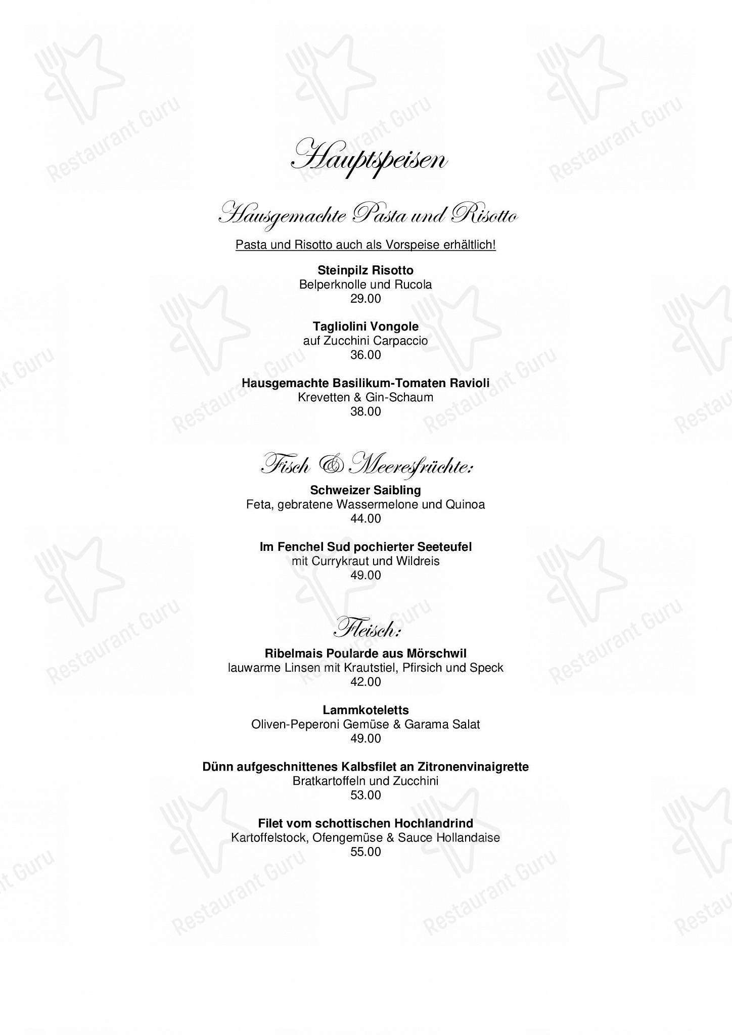 Menu di Restaurant First - Drink menu