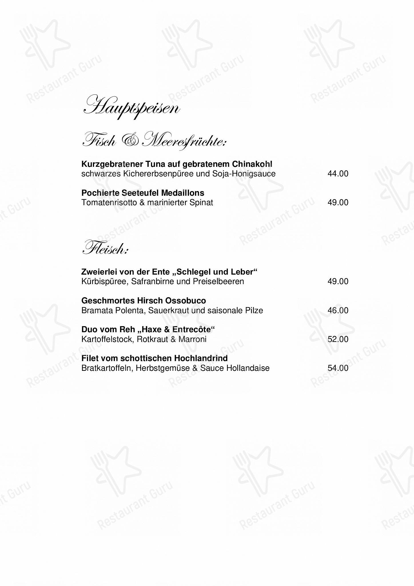 Menu di Restaurant First - Drink menu