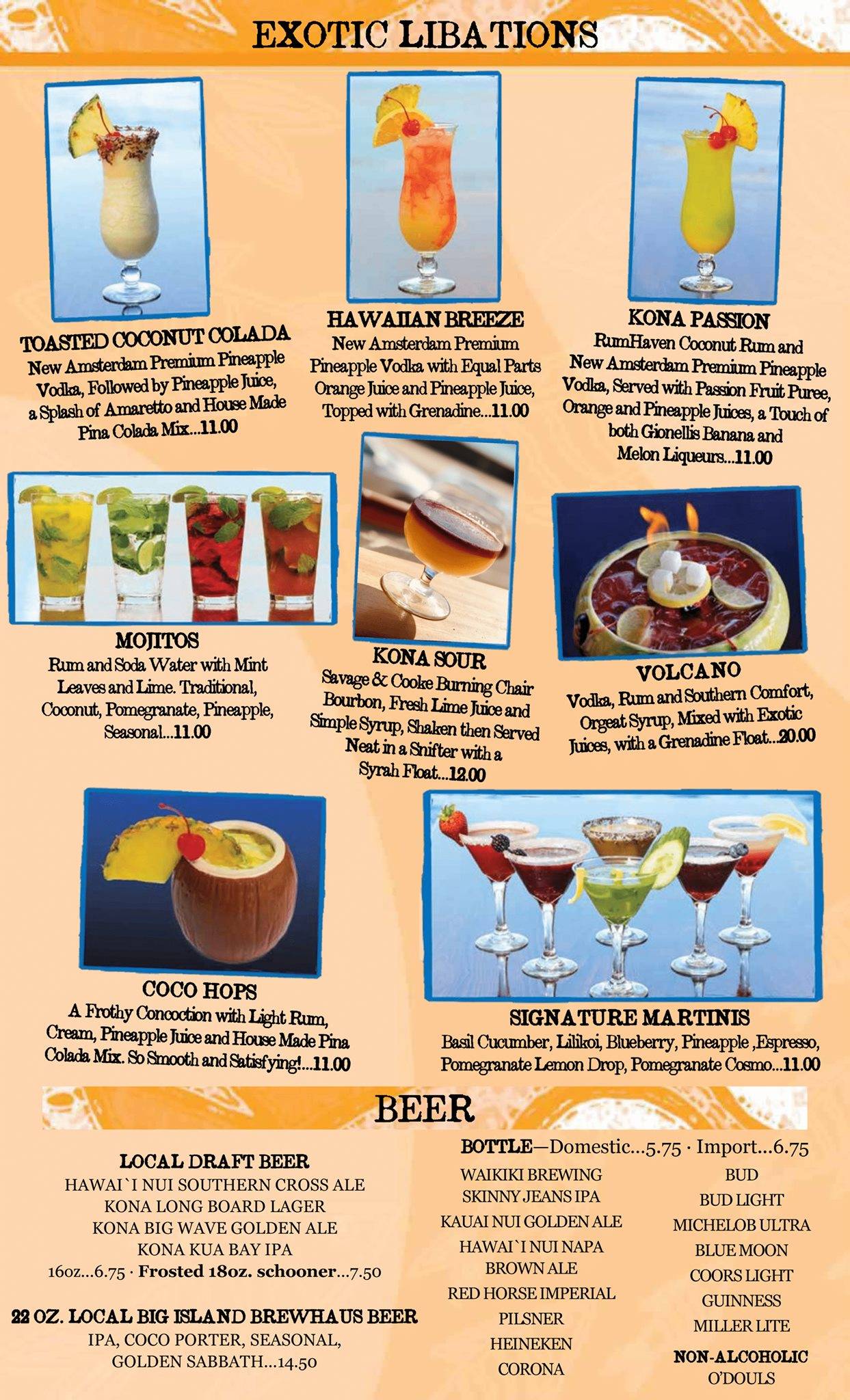 Menu at Fish Hopper Seafood & Steaks restaurant, KailuaKona, 755683