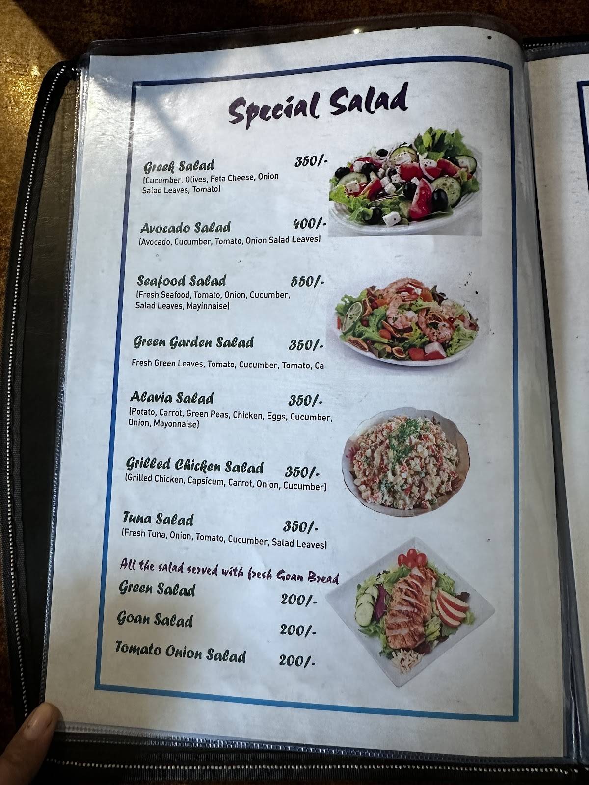 Fisherman's Local Bar & Restaurant menu