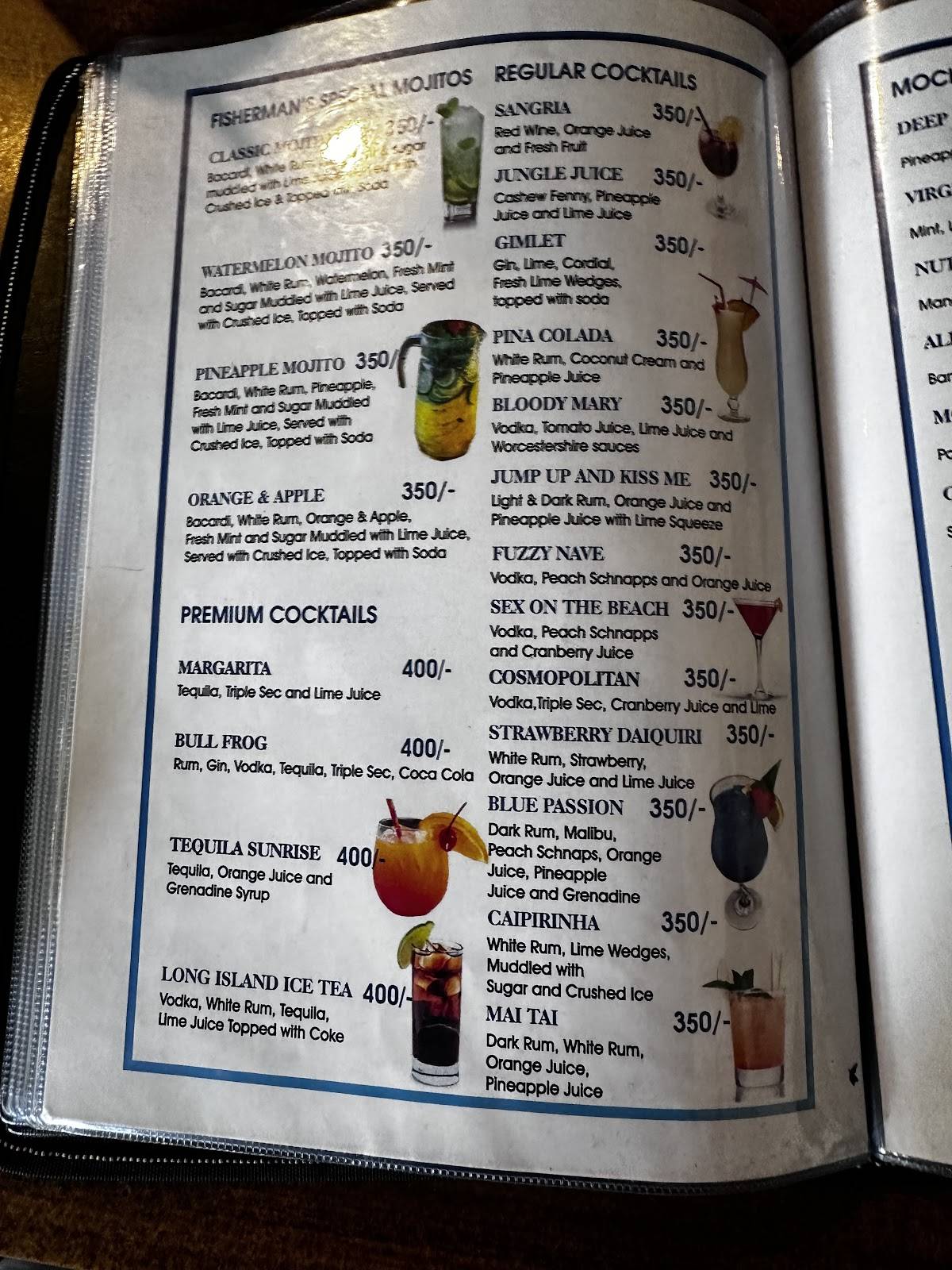Fisherman's Local Bar & Restaurant menu