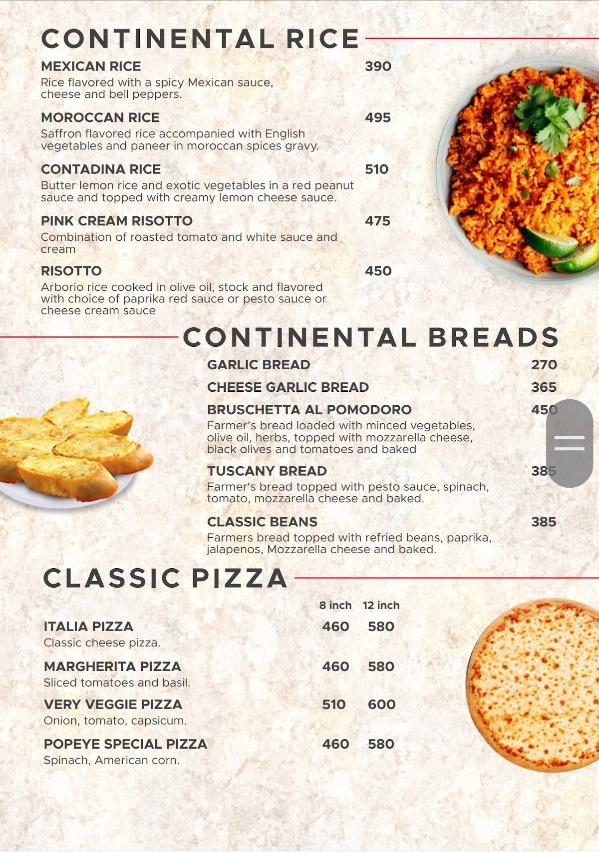 Flag's II Veg World Cuisine menu
