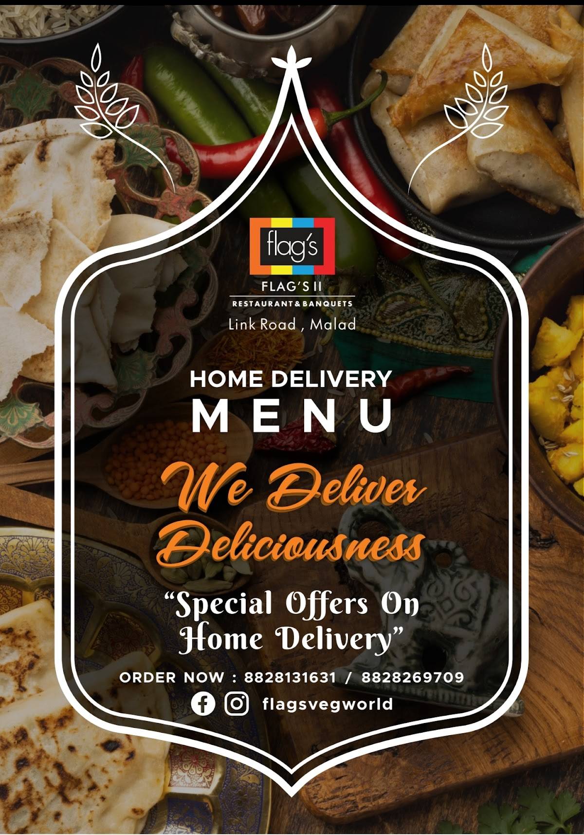 Flag's II Veg World Cuisine menu