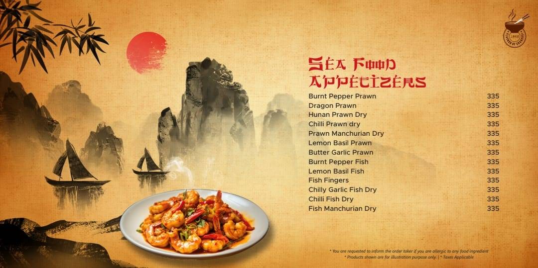 Flavour Of Shanghai menu