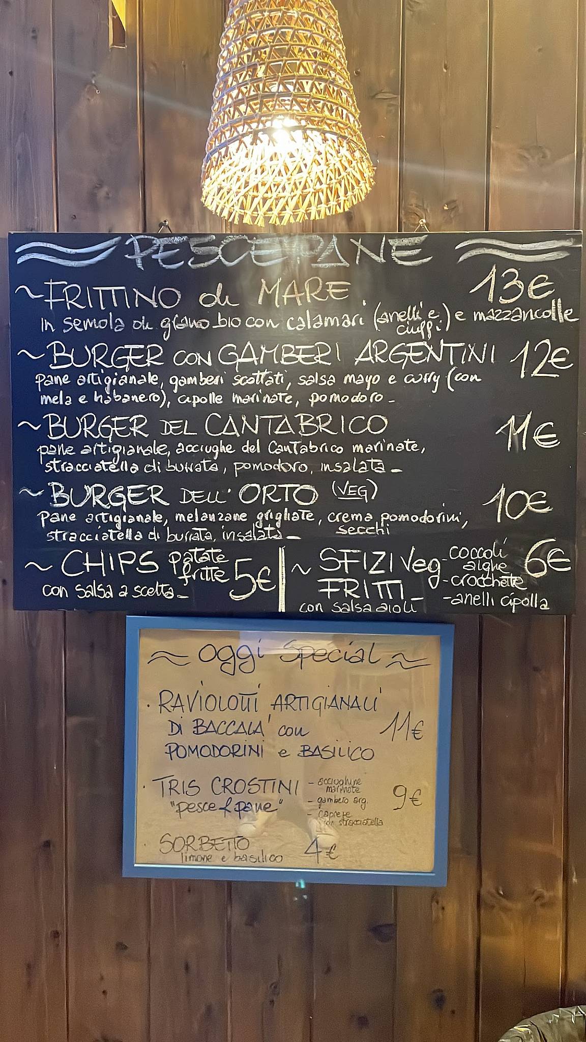 Menu di Pescepane 