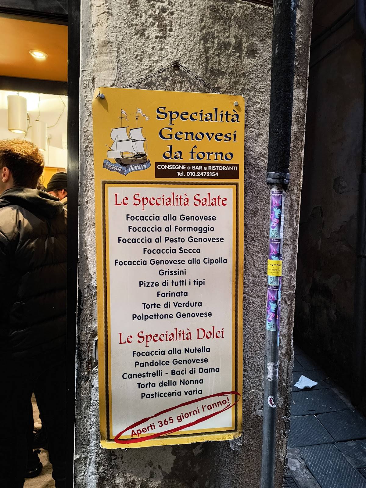 Menu di Focaccia e Dintorni 