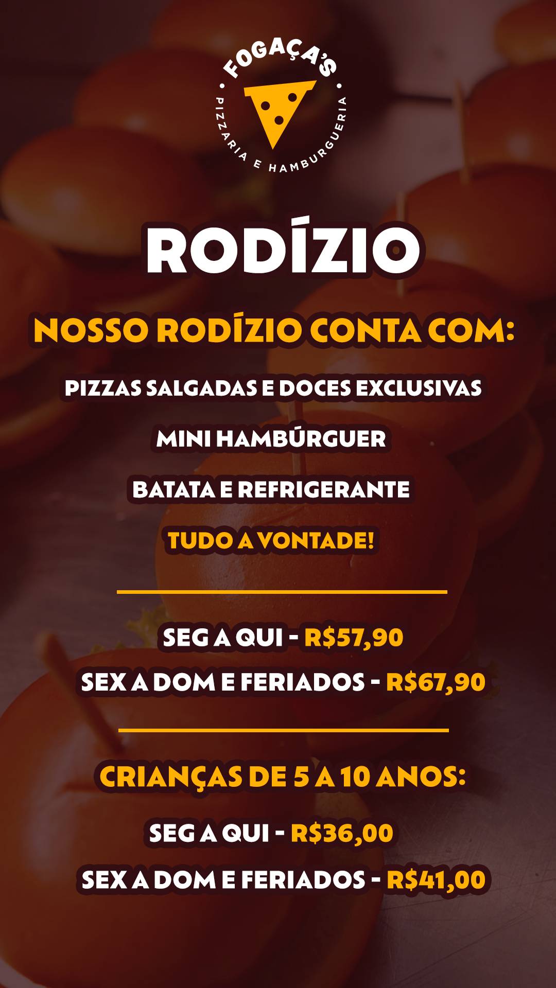 Pizzaria E Hamburgueria Fogaça's cardápio
