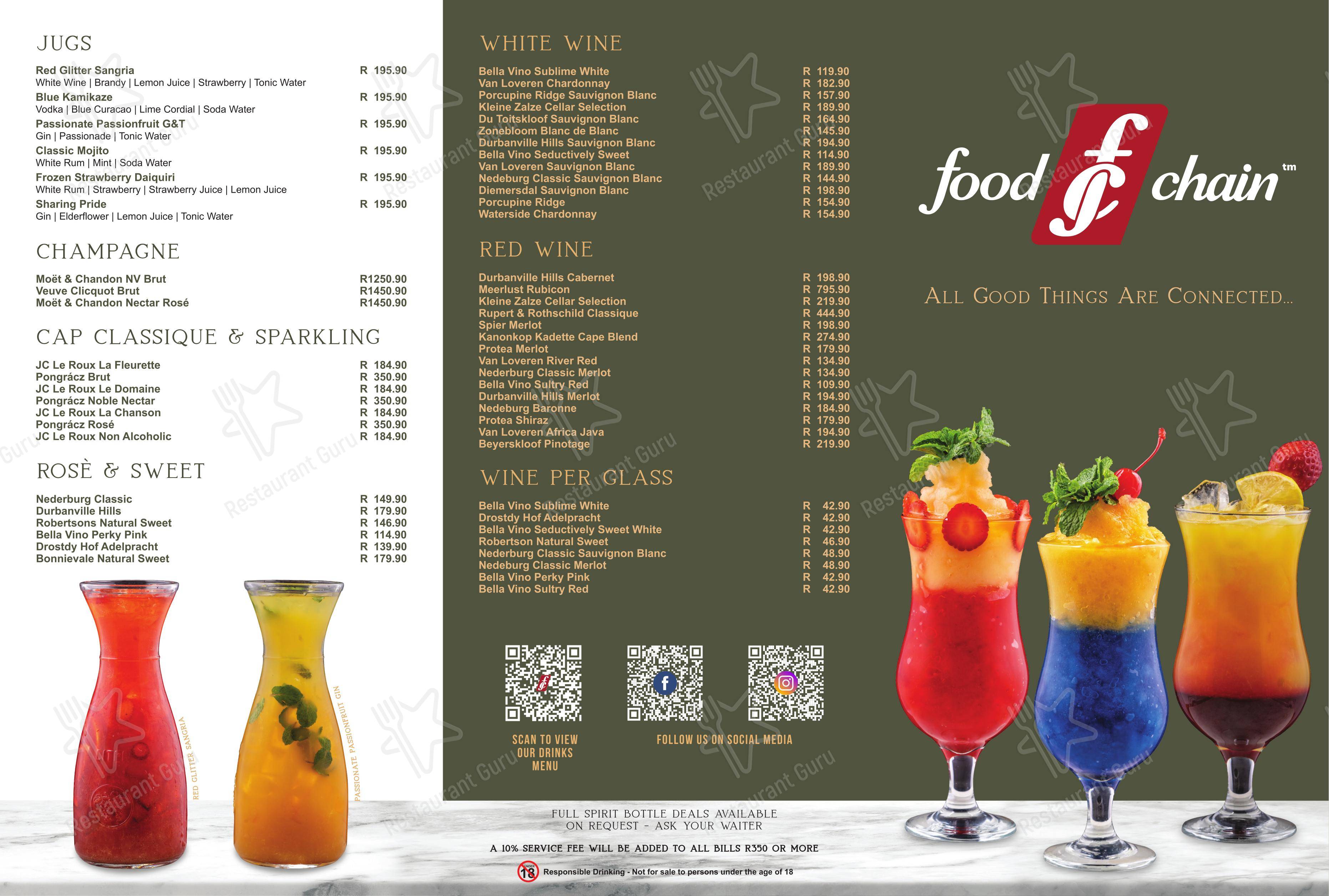 Menu At Food Chain Kolonnade Restaurant Pretoria menu-at-food-chain-kolonnade-restaurant-pretoria