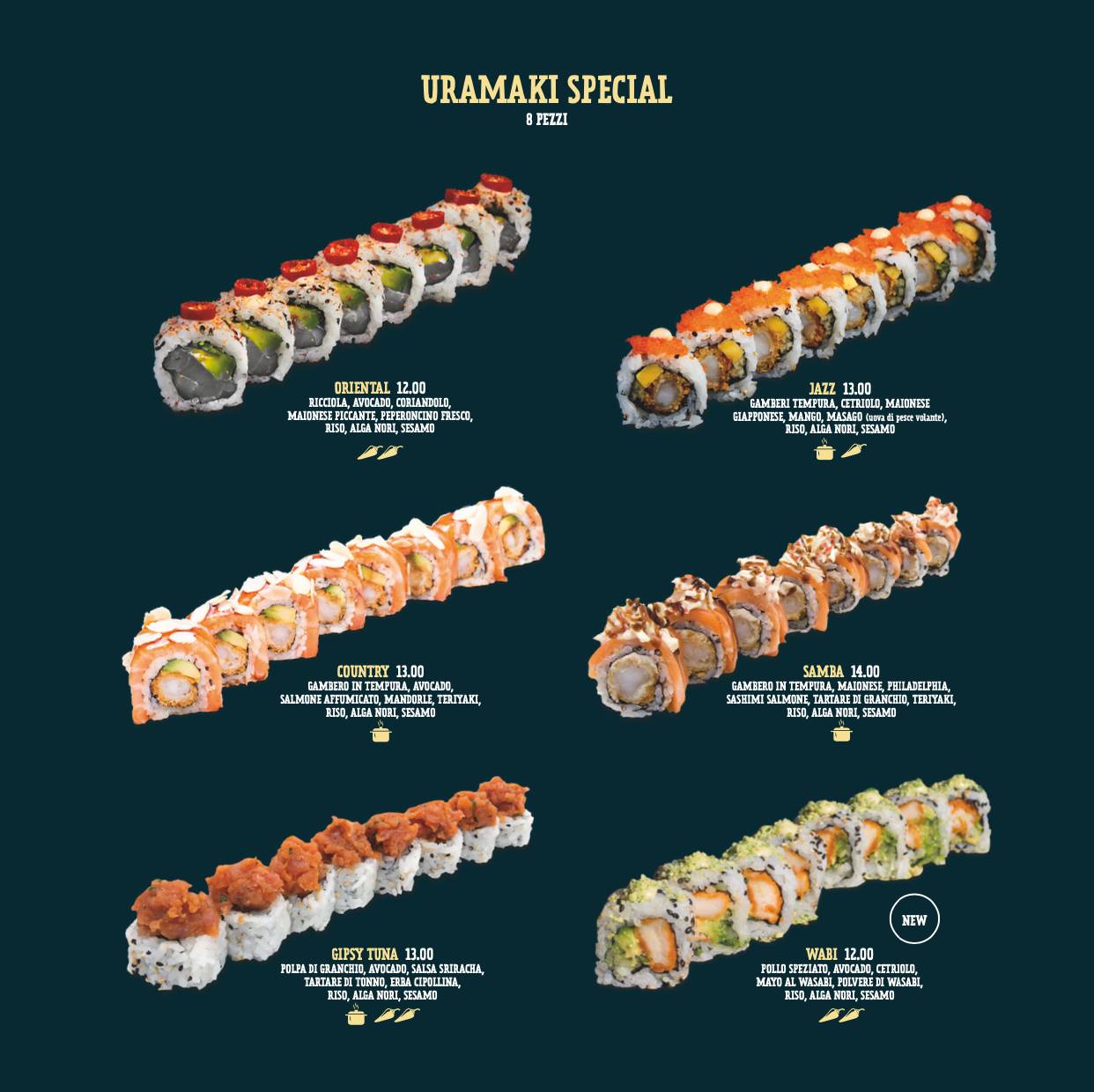 Menu di College Sushi Forlì 