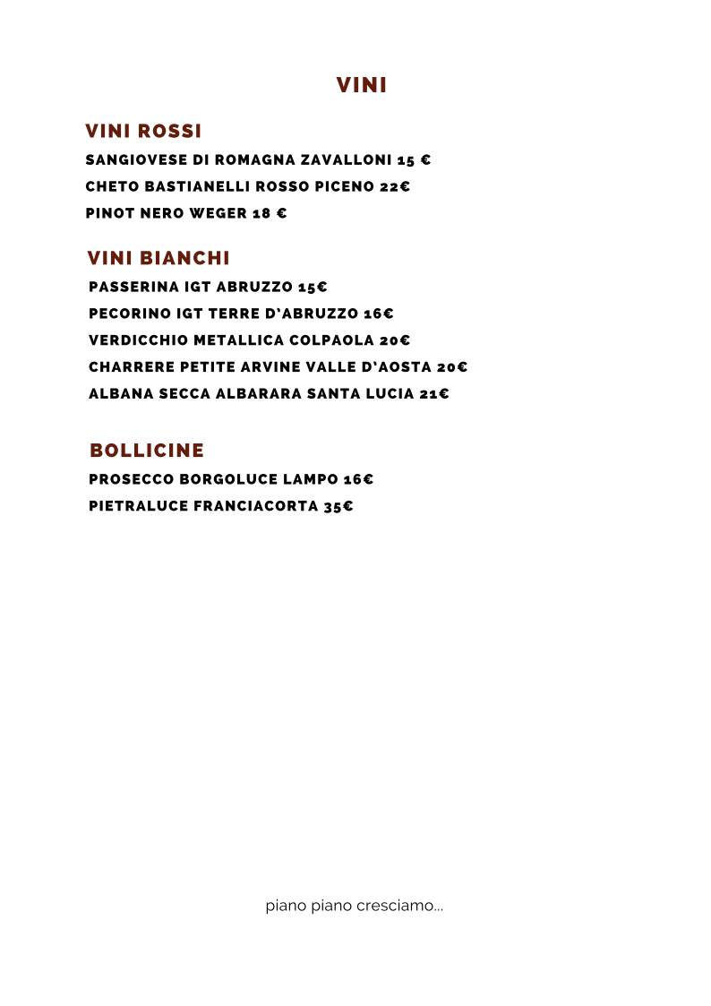 Menu di Pizza Party Forlì 