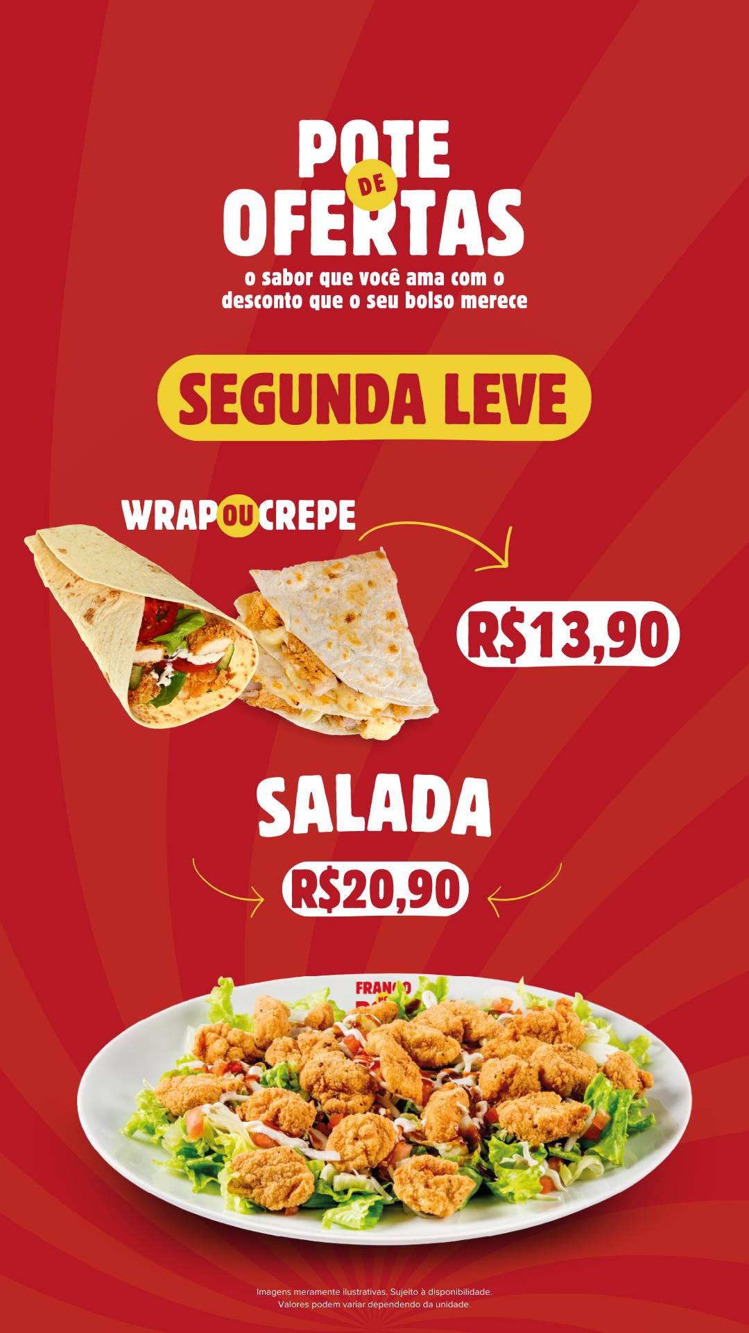 Frango no Pote cardápio