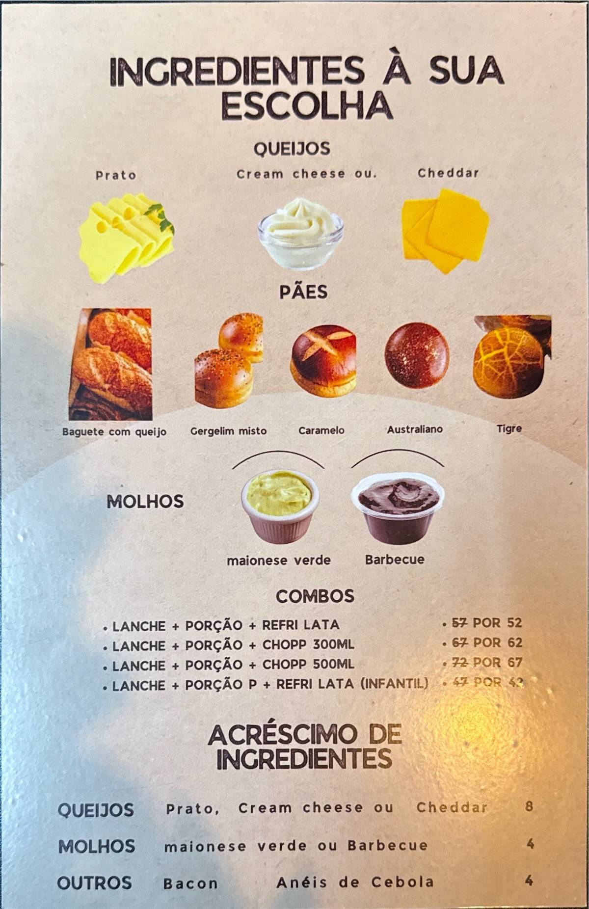 Frangou Piedade cardápio