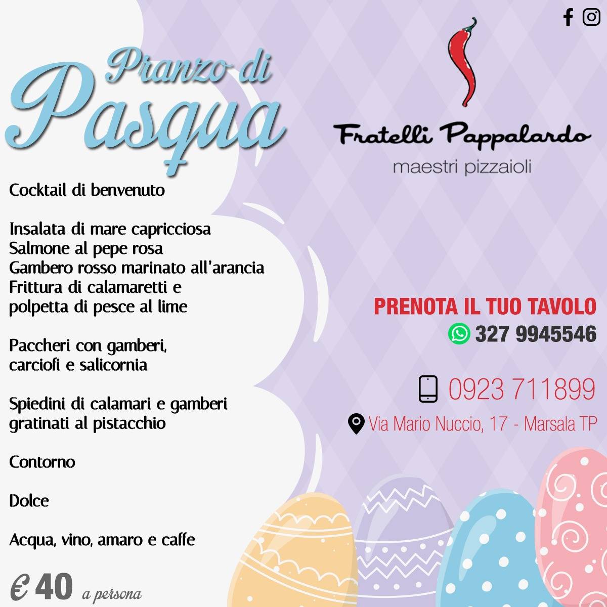 Menu di Fratelli Pappalardo 
