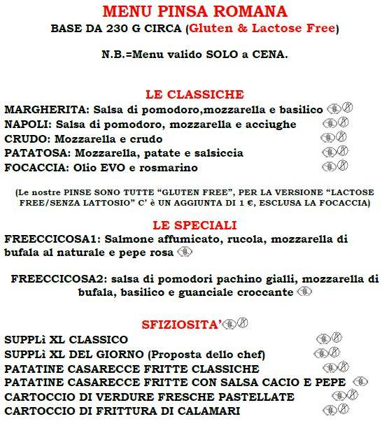 Menu di Freeccico 