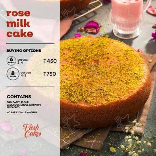 Fresh Cakes by bakerzoh, Kilpauk menu