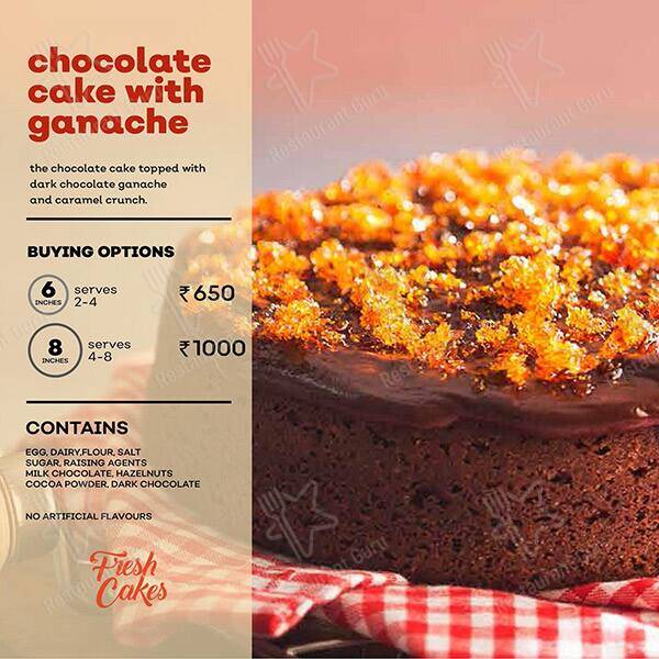 Fresh Cakes by bakerzoh, Kilpauk menu