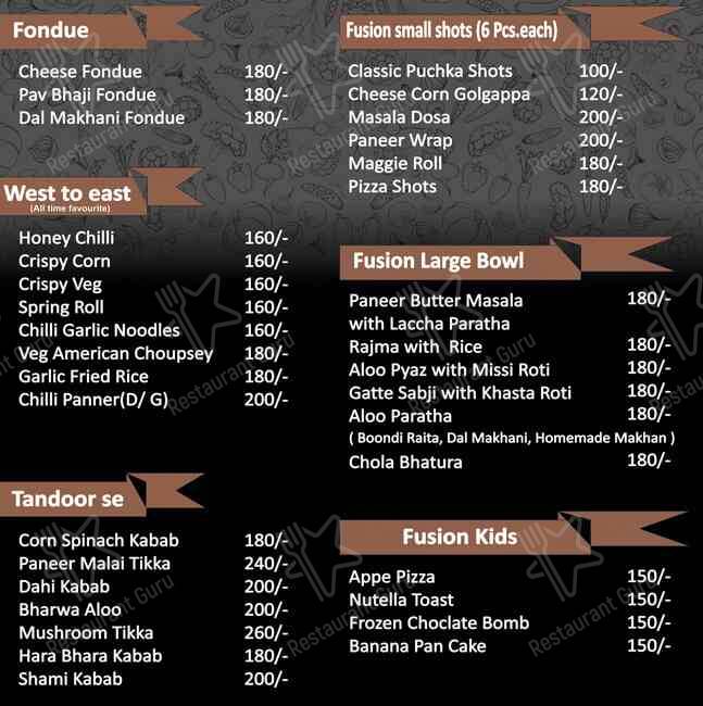 Fusion Restro Cafe menu