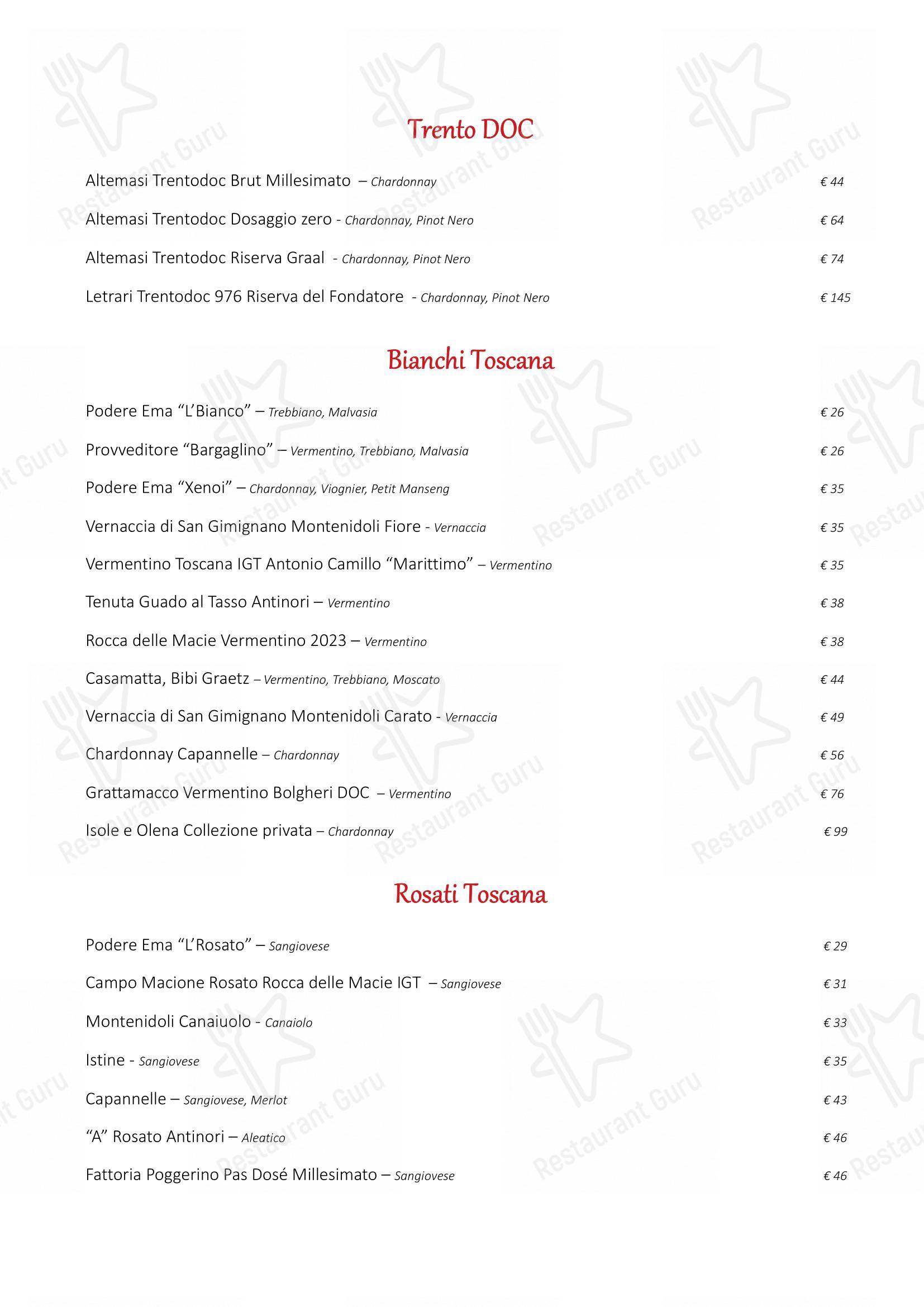 Menu di Ristorante Gallo Nero - Menu