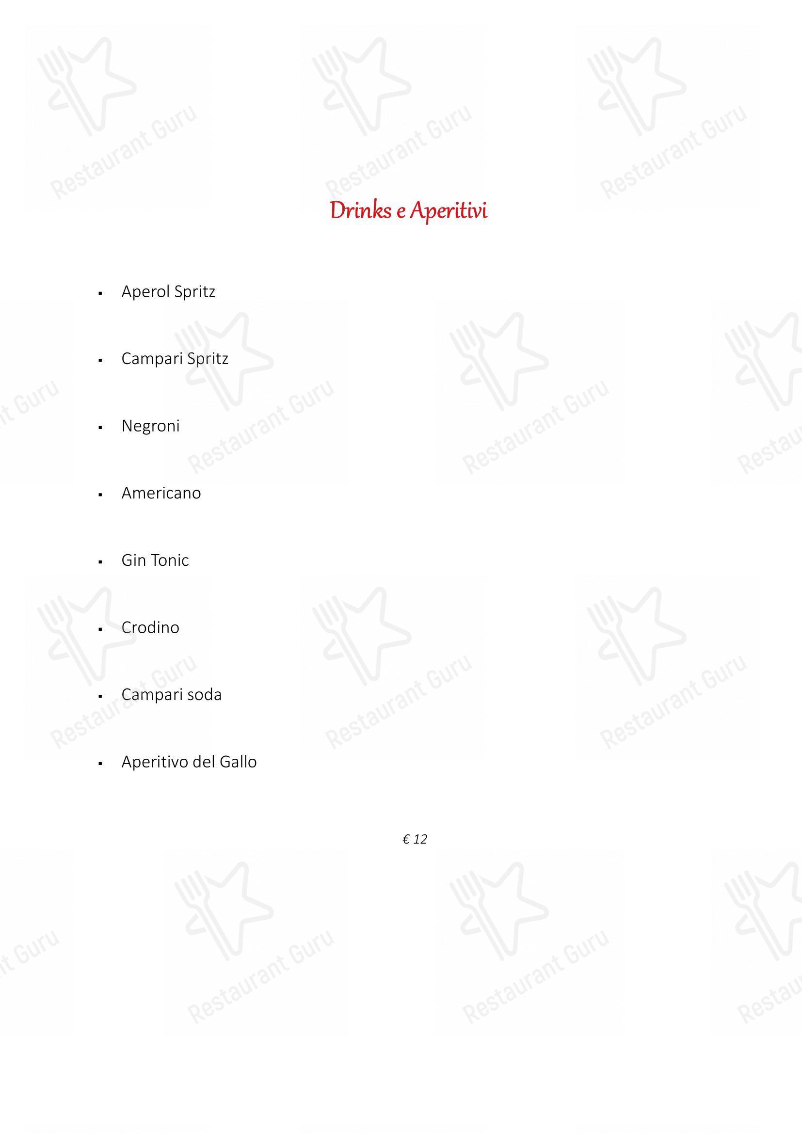 Menu per Ristorante Gallo Nero ristorante